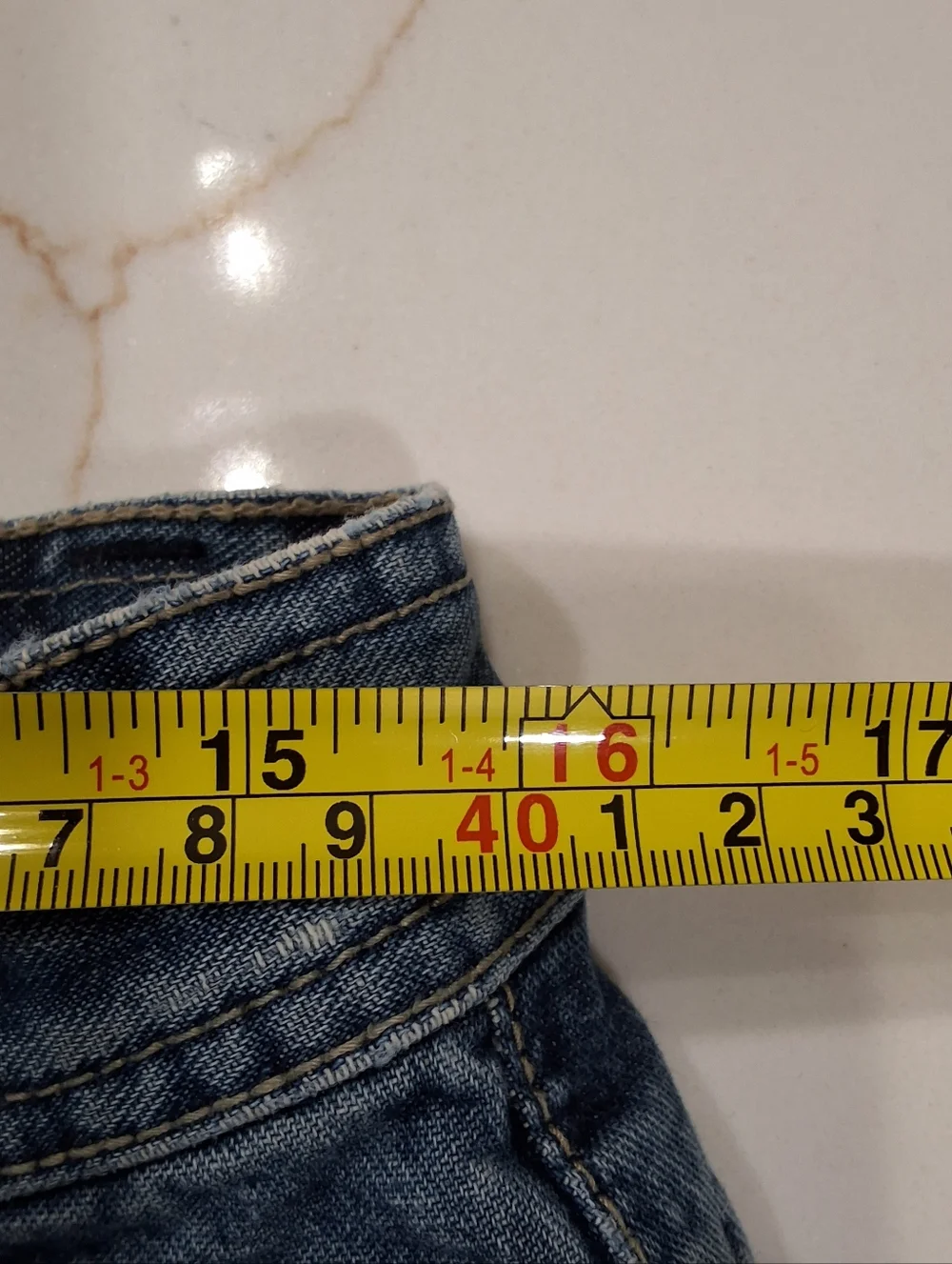 Billabong~Mens Wide Leg Relaxed Denim Jeans~Medium Blue Wash~Thrashed Skater~34 - Picture 8 of 10